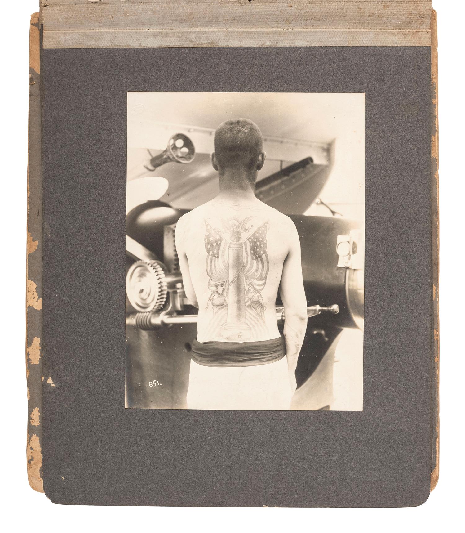 [SPANISH AMERICAN WAR]. Photograph album featuring images mostly related to the USS Philadelphia and operations in Samoa ca 1899.