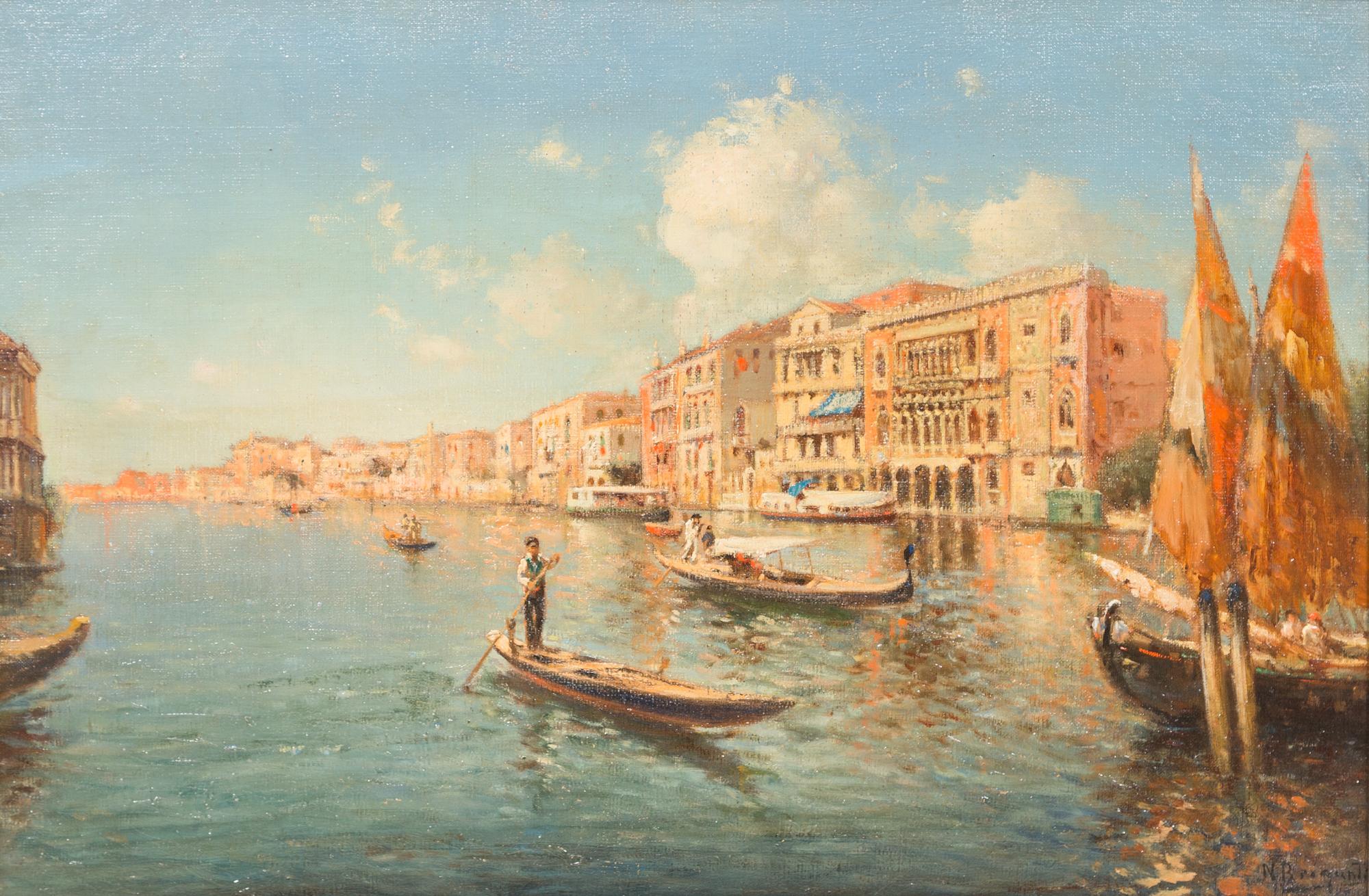 Nicholas Briganti, (Italian, 1861-1944), Venetian Scene
