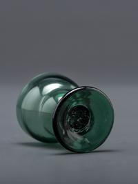 A Blown-Glass Saltcellar in Green