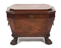 A Regency Mahogany Cellarette Height 17 x width 23 x depth 17 inches. — EARLY 19TH CENTURY