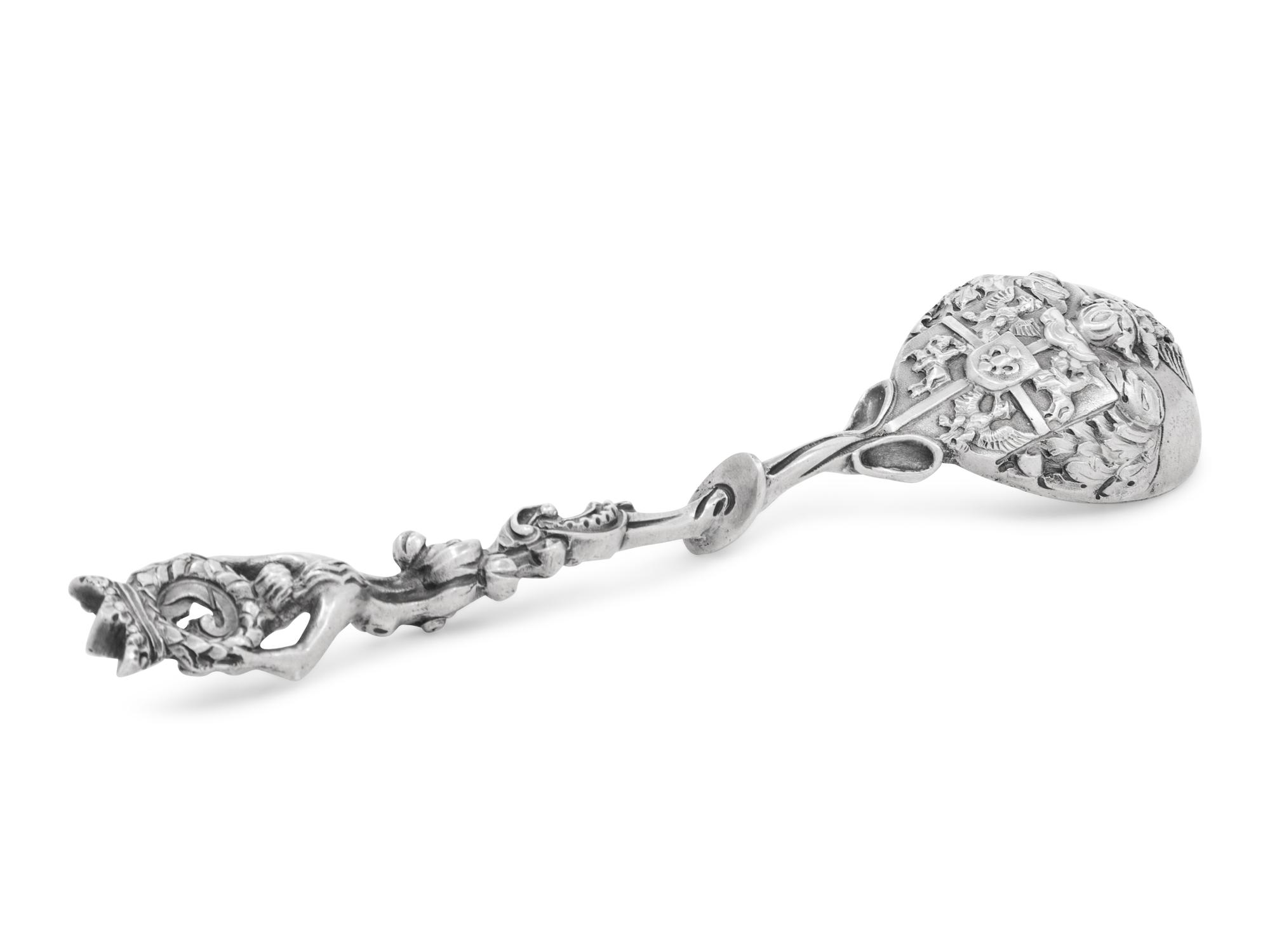 An Irish Victorian Silver Christening Spoon