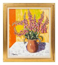 Still LIfe with Foxgloves, 1978, and Summer Flowers (two works)