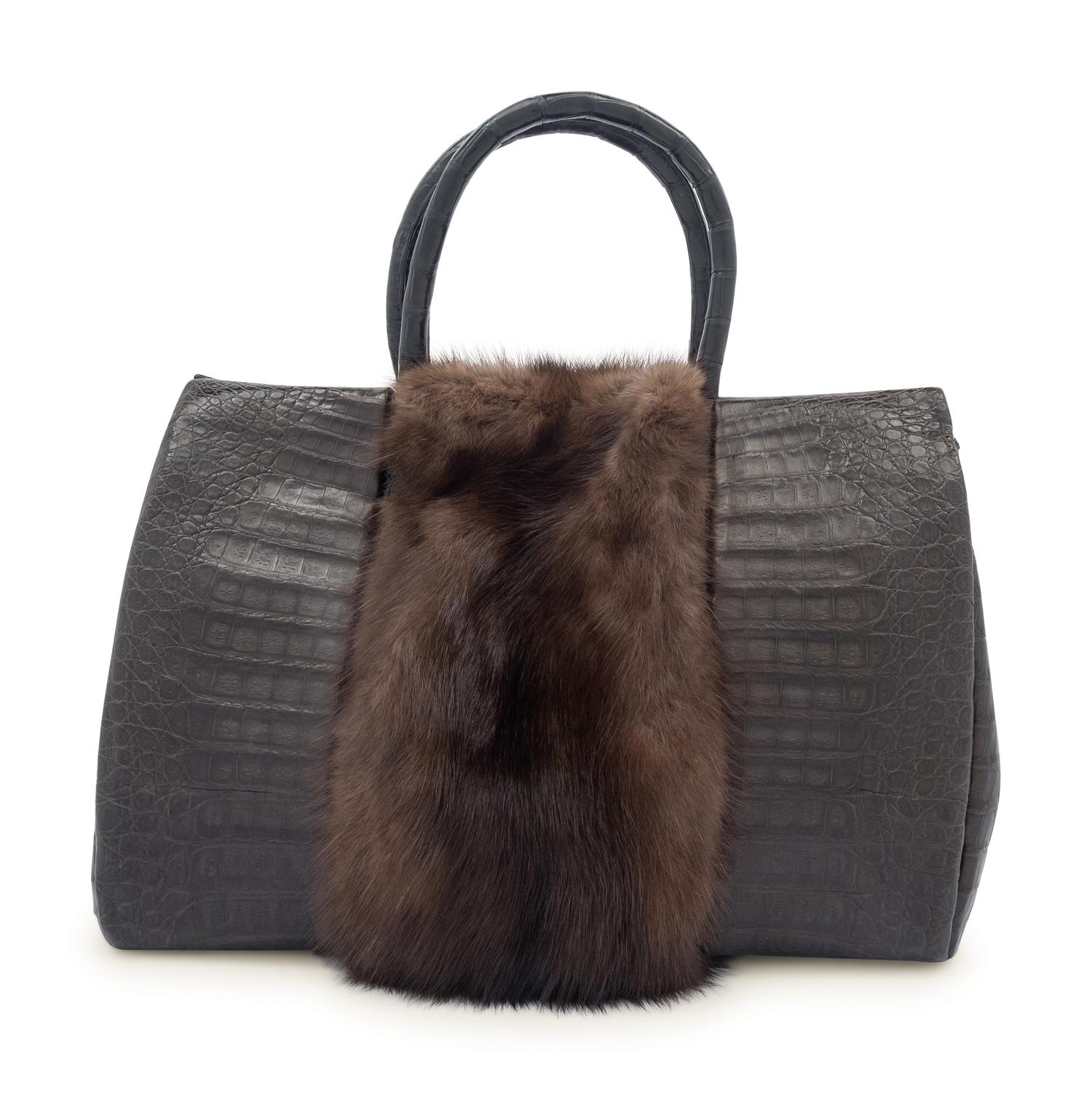 Nancy Gonzalez Sable and Crocodile Bag, 2000s — Retails now at Neiman Marcus for $3,060.00