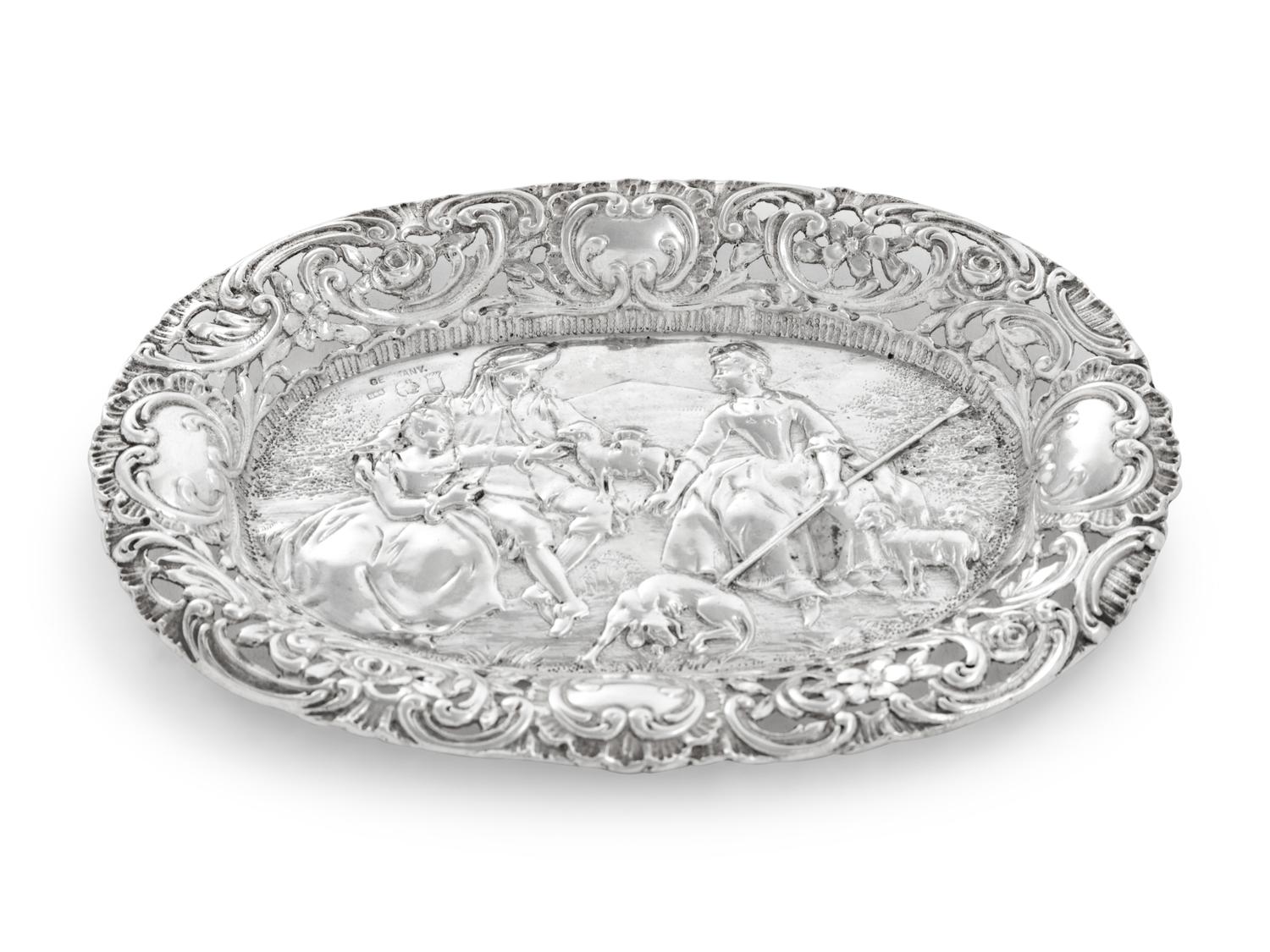 A Group of Silver and Silver Mounted Table Articles