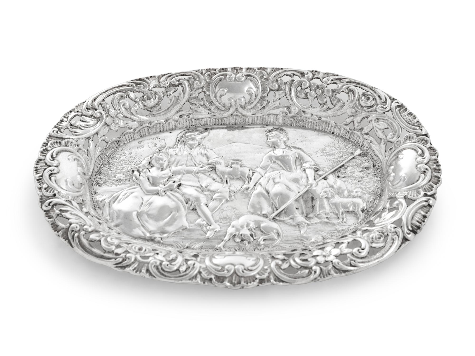 A Group of Silver and Silver Mounted Table Articles