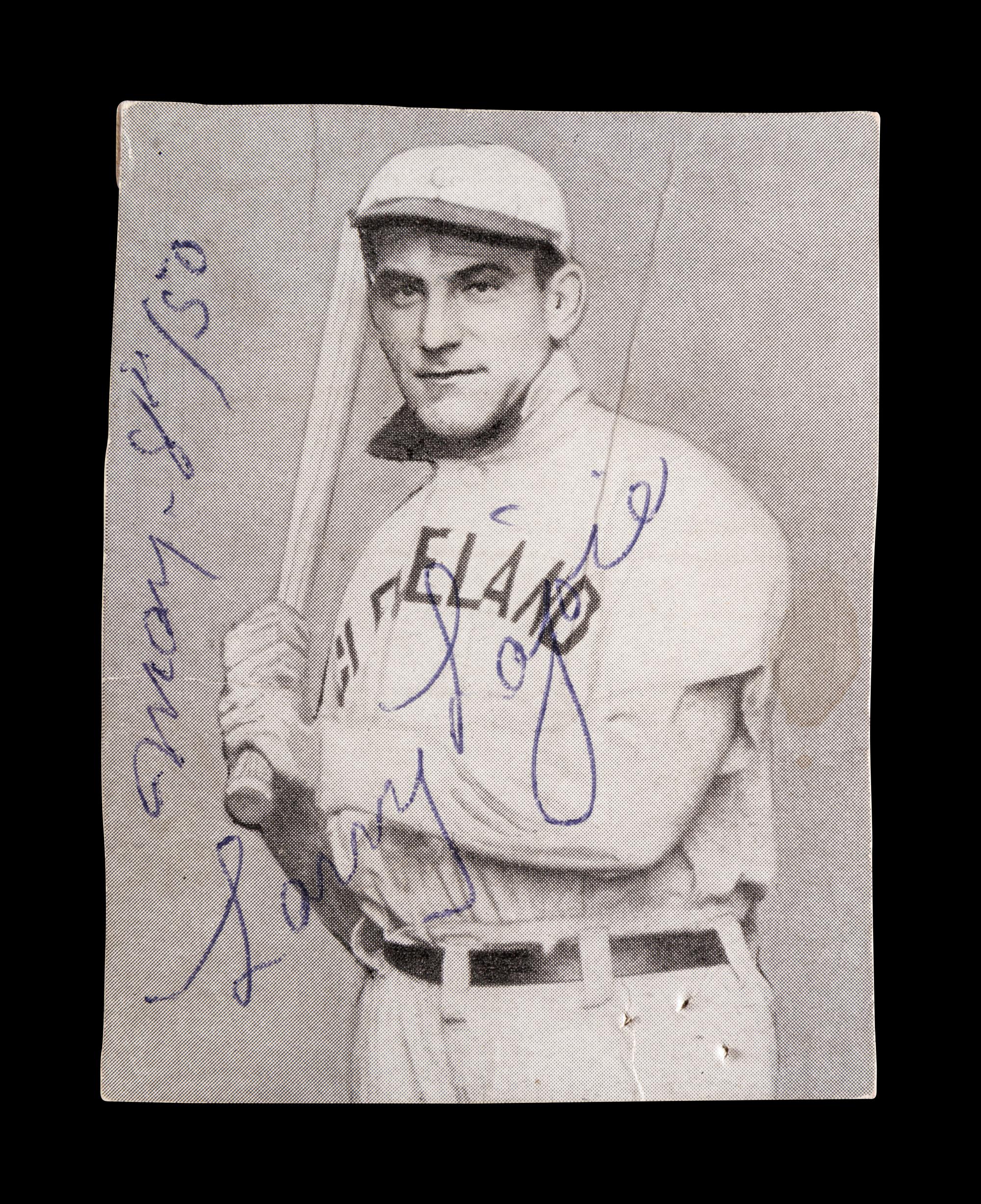 A Napolean "Nap" "Larry" Lajoie Signed Photograph
