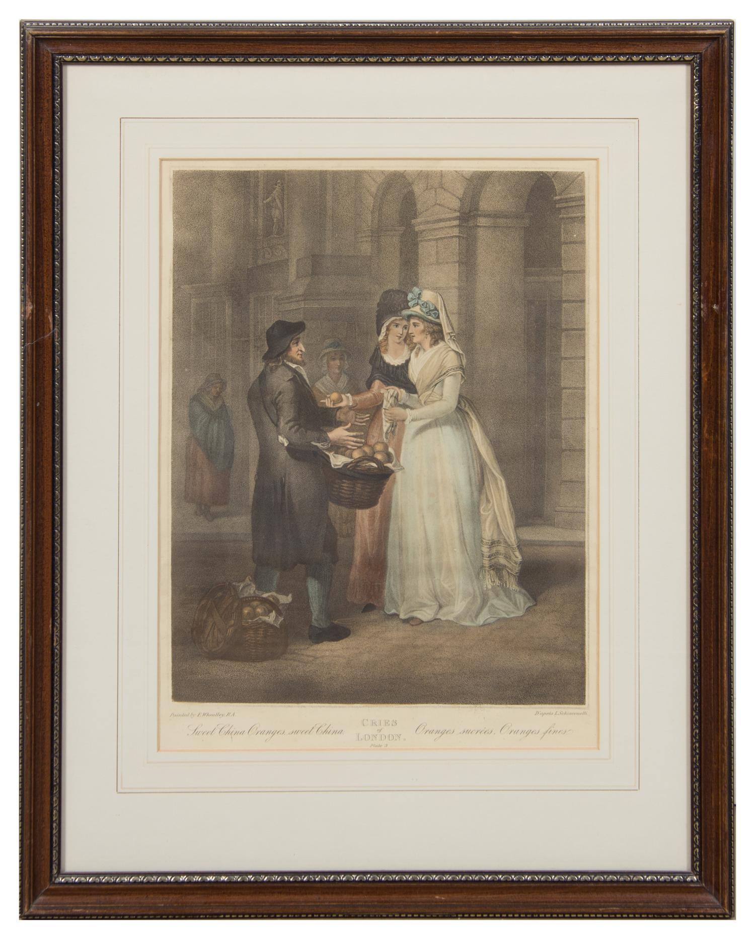 A Set of Thirteen English Mezzotint Engravings Height of tallest overall 23 inches.