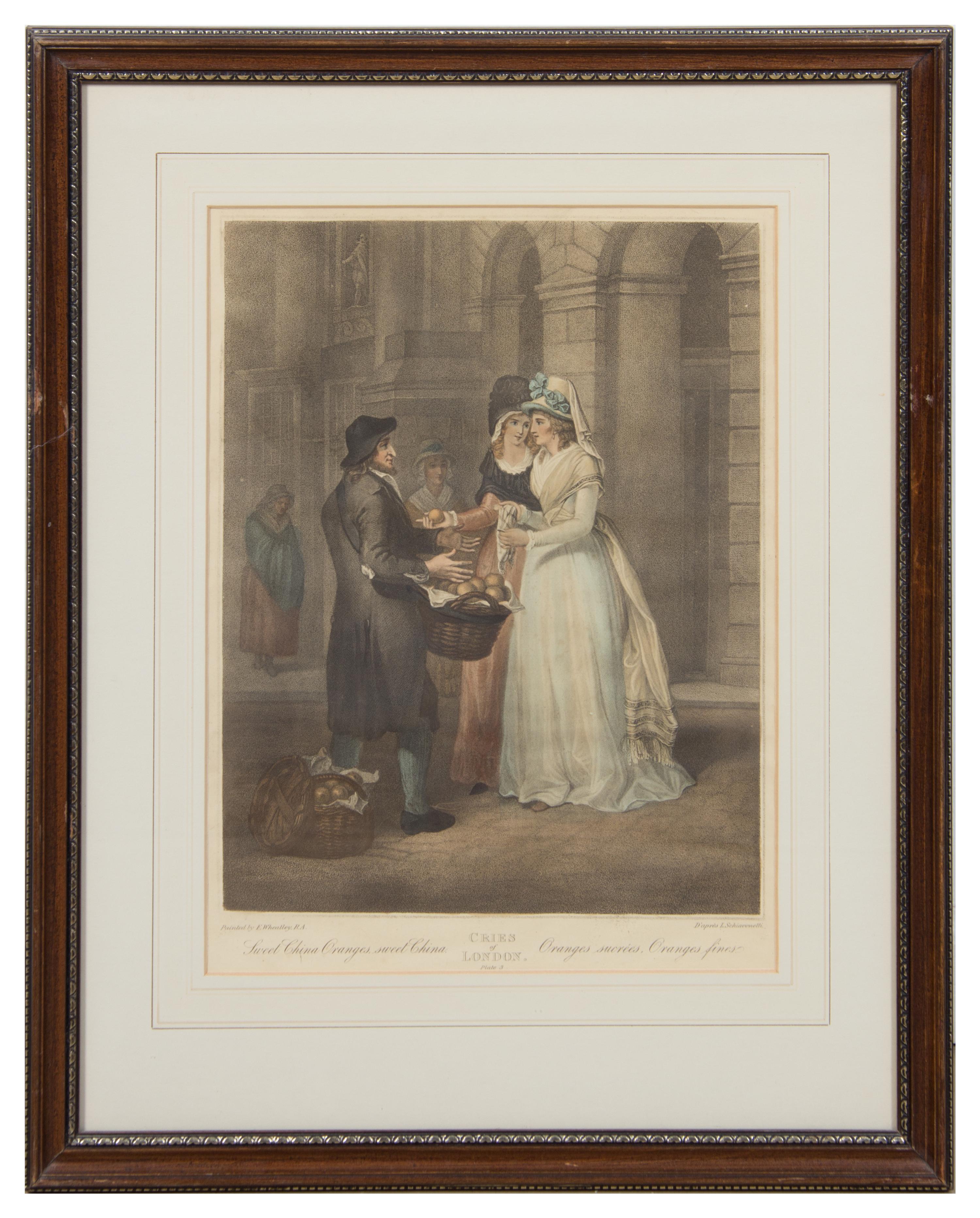 A Set of Thirteen English Mezzotint Engravings Height of tallest overall 23 inches.