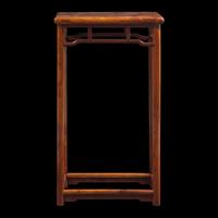 A Chinese Hardwood, Probably Huanghuali, and Burlwood Incense Stand, Xiangji , 20th Century 二十世紀 或黃花梨嵌癭木香几