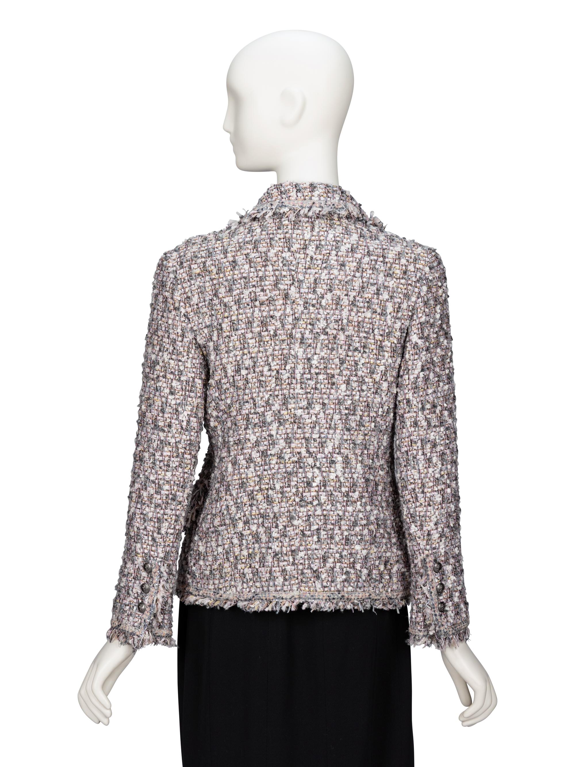 Chanel, Grey Fantasy Tweed Jacket