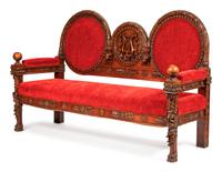 An American Neoclassical Mahogany Settee