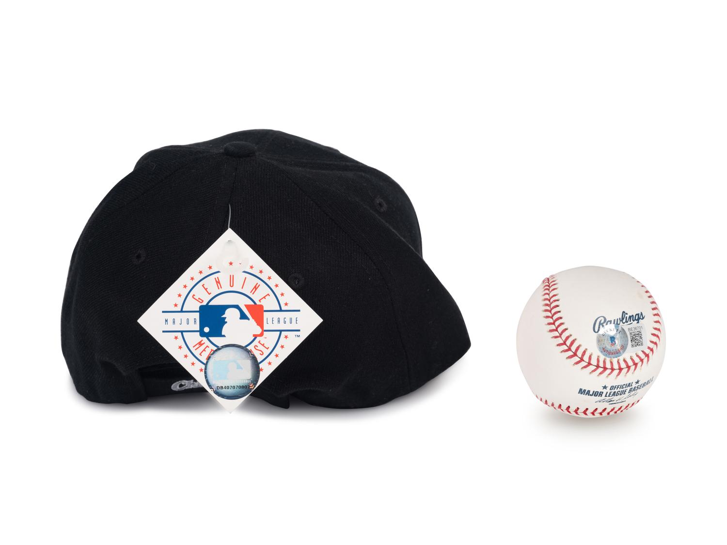 A Bo Jackson Signed Autograph Baseball and Chicago White Sox Hat (Beckett Authentication Services BAS Certified),