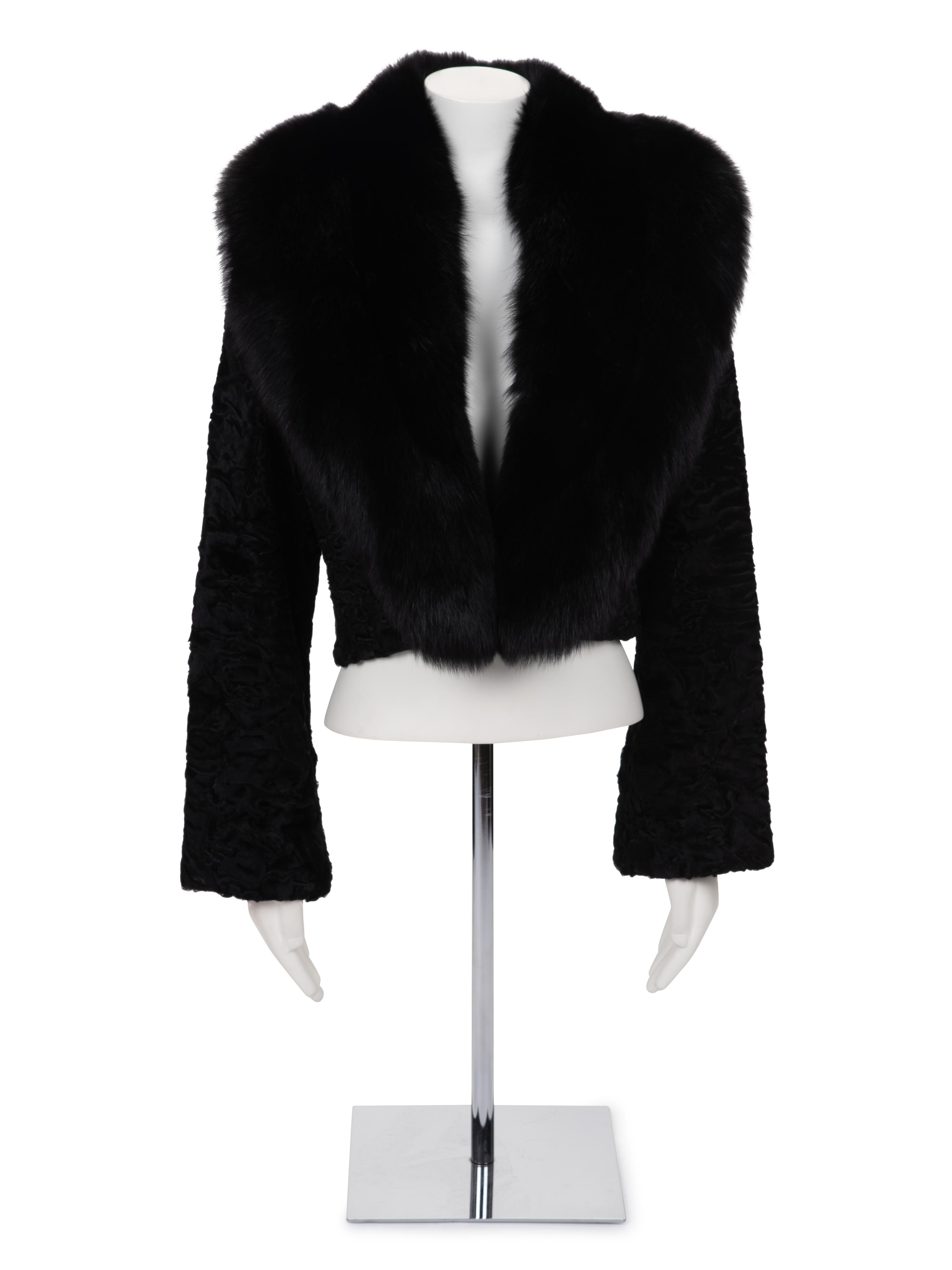 Dolce & Gabbana Fox Fur and Broadtail Jacket