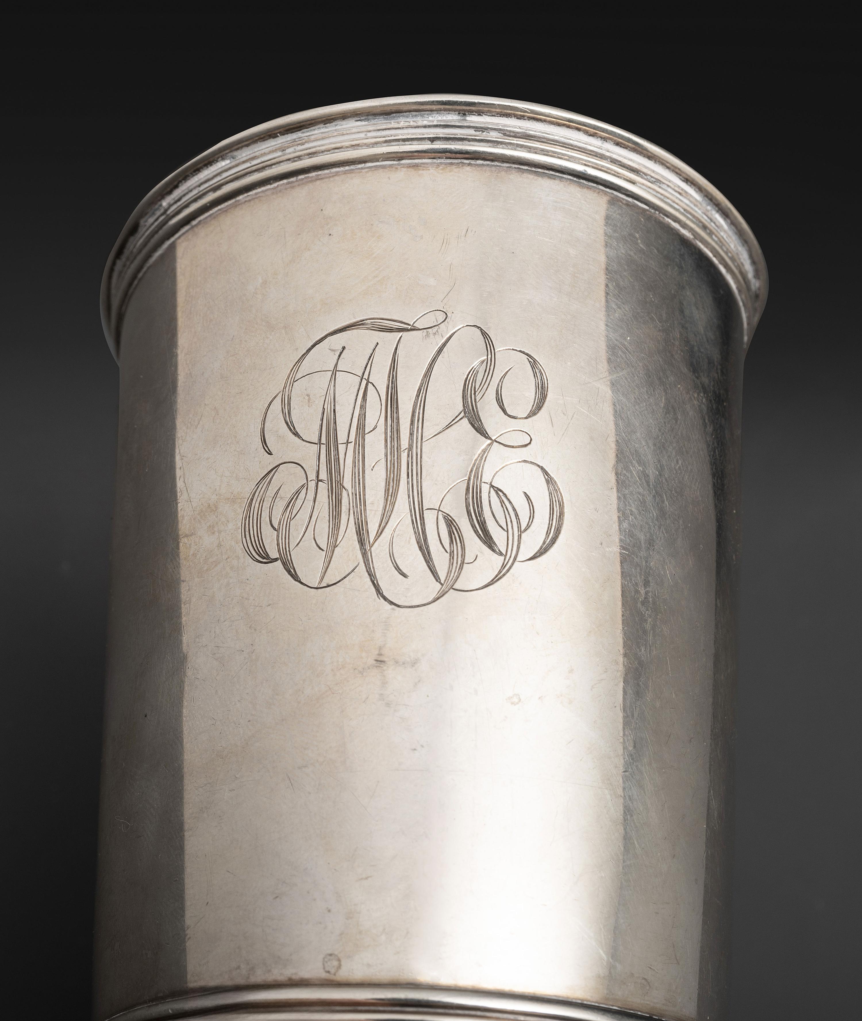 Two Silver Julep Cups