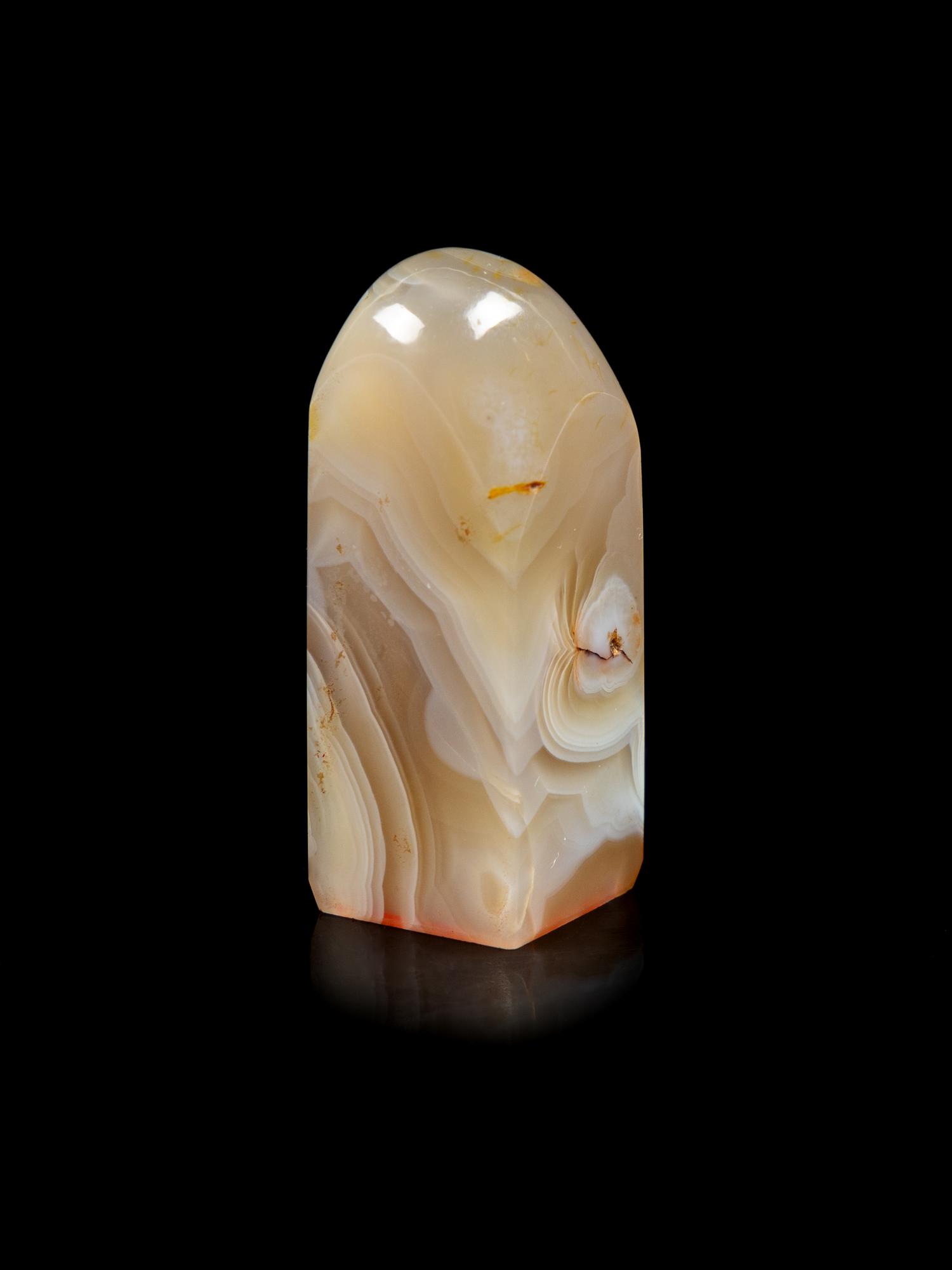 A Chinese Banded Agate Seal Stone
