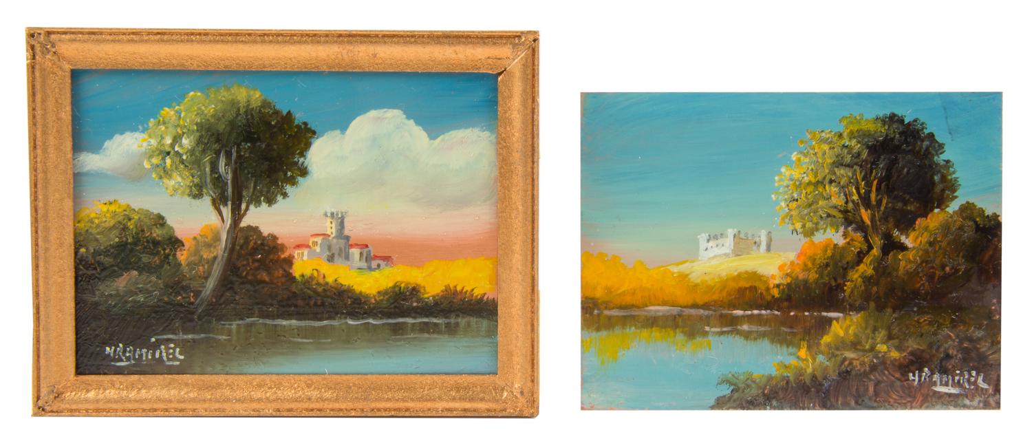 Henry Ramirez Jr., (Argentinian, 20th Century), Castle Views (two works)