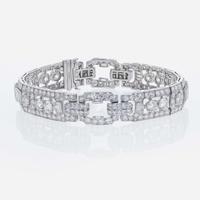A Raymond Yard Diamond and Platinum Bracelet