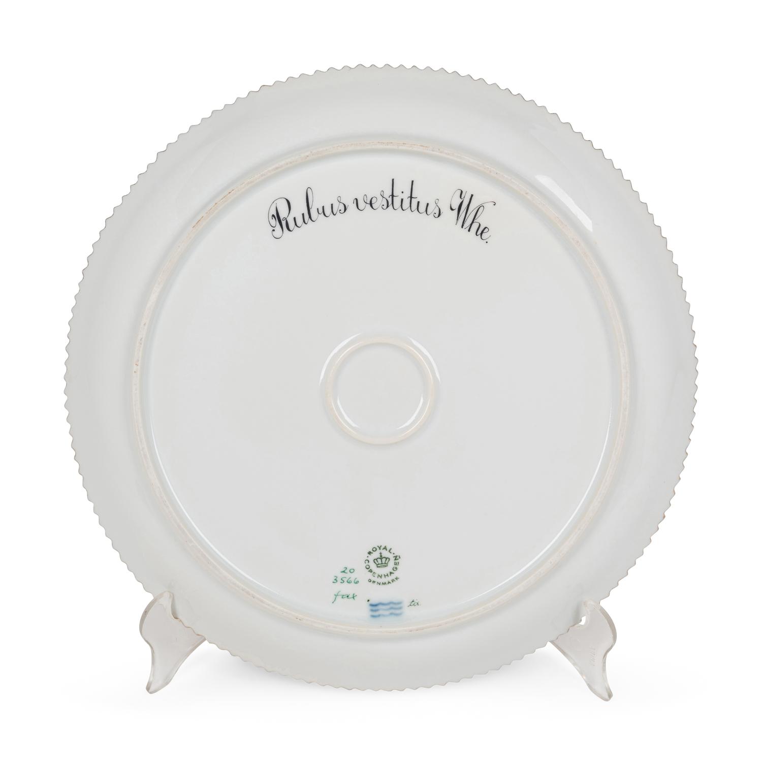 A Royal Copenhagen Flora Danica Porcelain Circular Platter