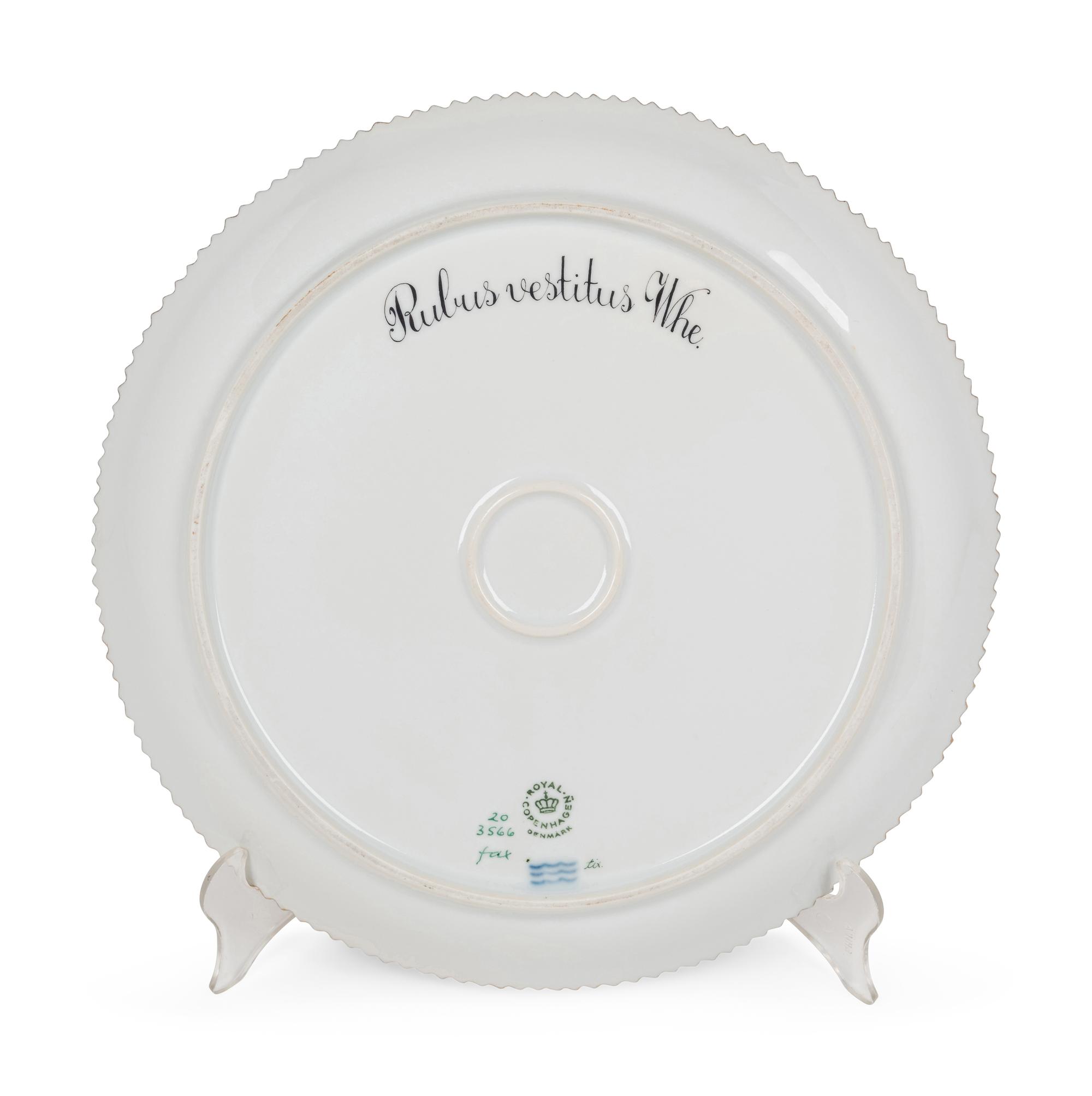 A Royal Copenhagen Flora Danica Porcelain Circular Platter