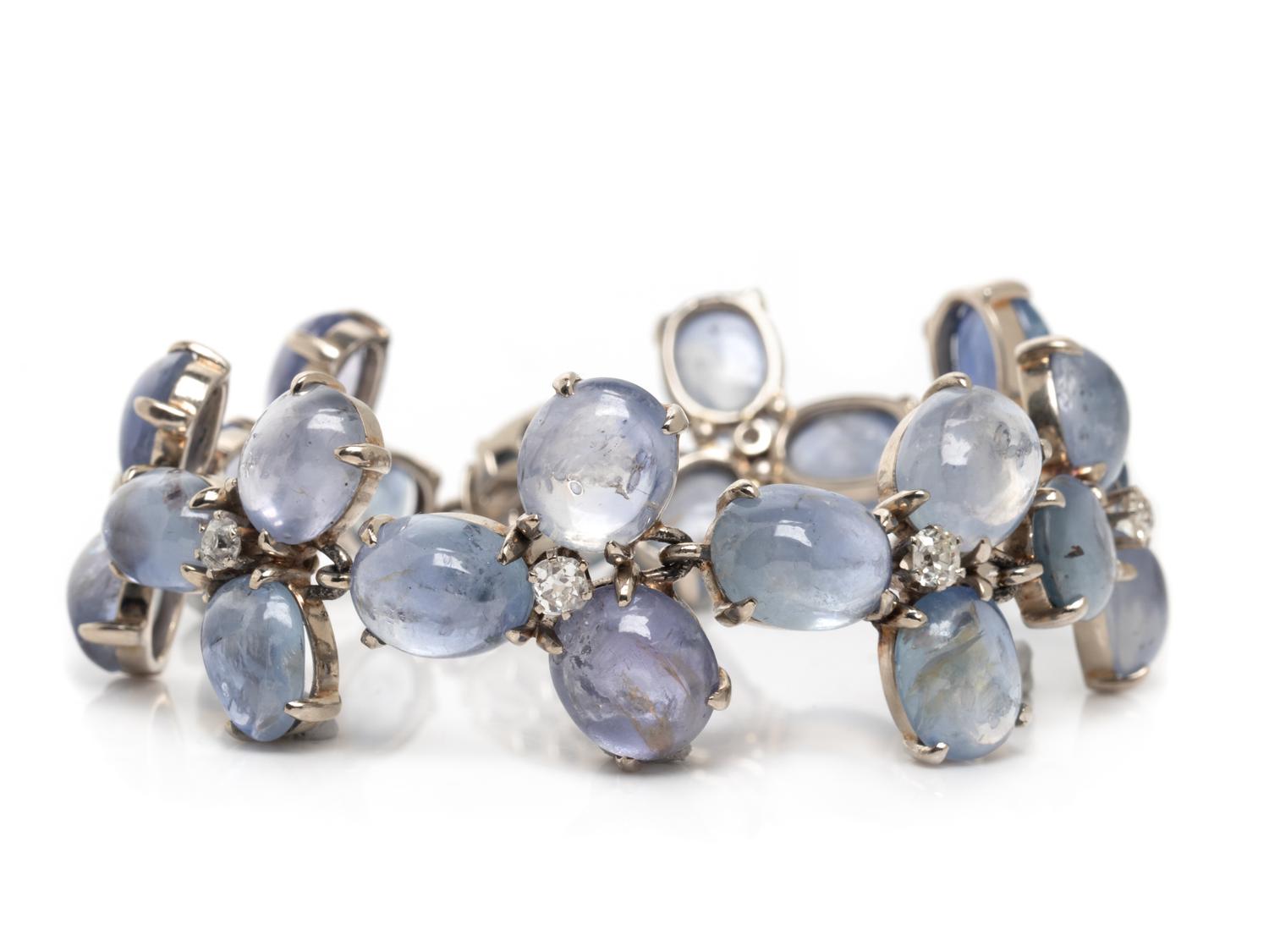 SEAMAN SCHEPPS, SAPPHIRE AND DIAMOND BRACELET