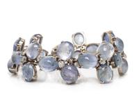 SEAMAN SCHEPPS, SAPPHIRE AND DIAMOND BRACELET