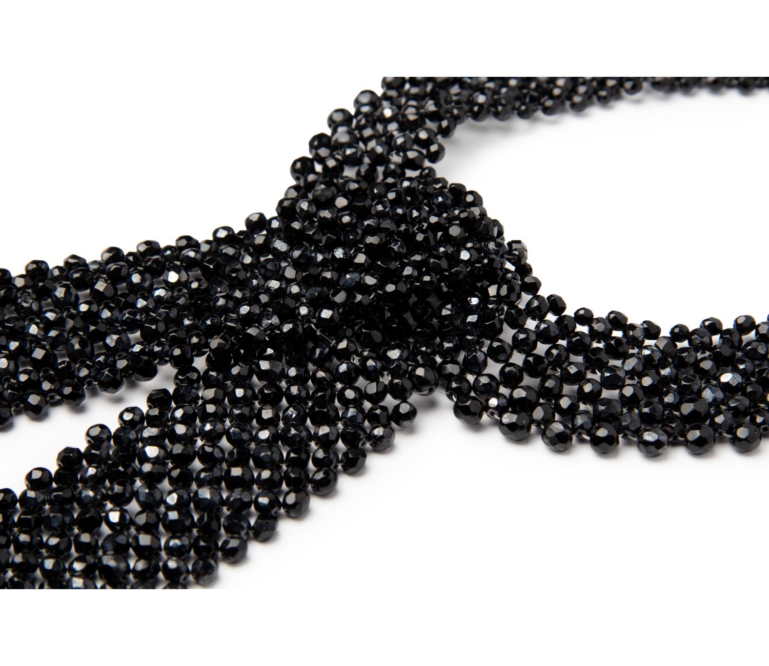 Coppola and Toppo Black Bead Necklace, 1990s-2000s