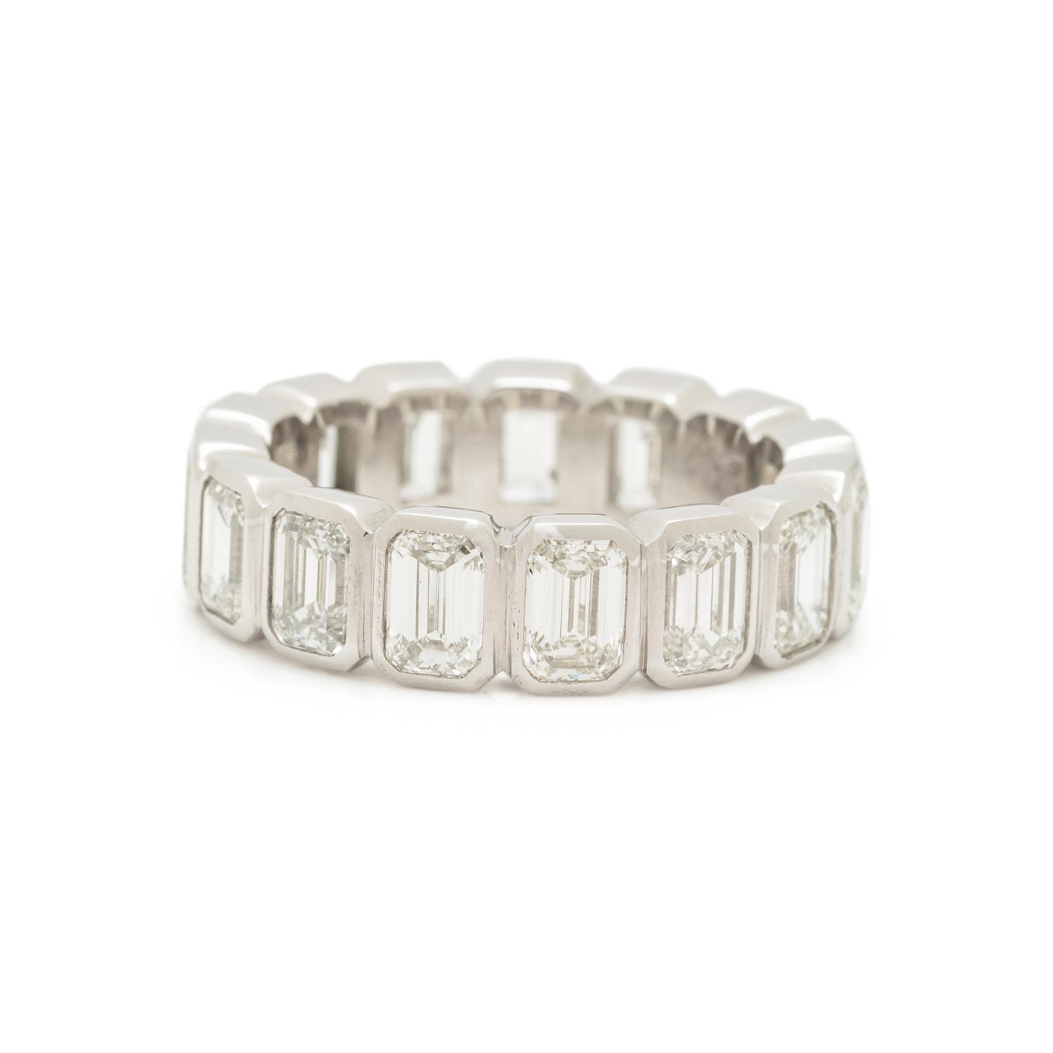 PLATINUM AND DIAMOND ETERNITY BAND
