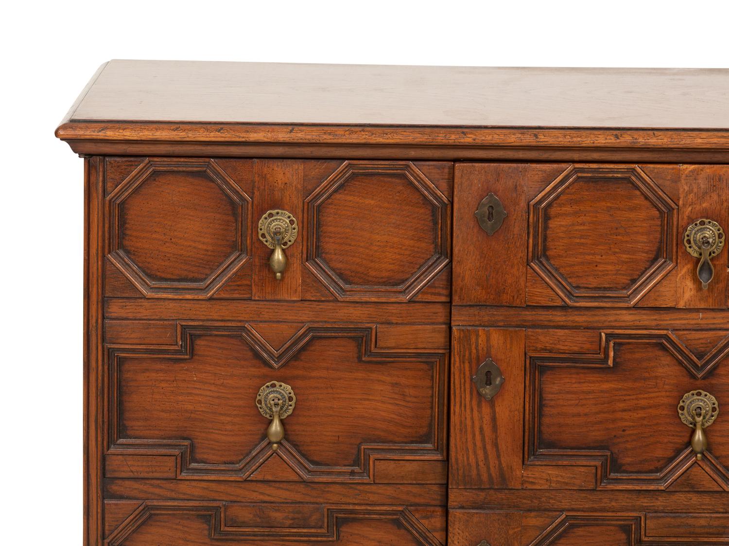 A William and Mary Style Oak Two Door Cabinet