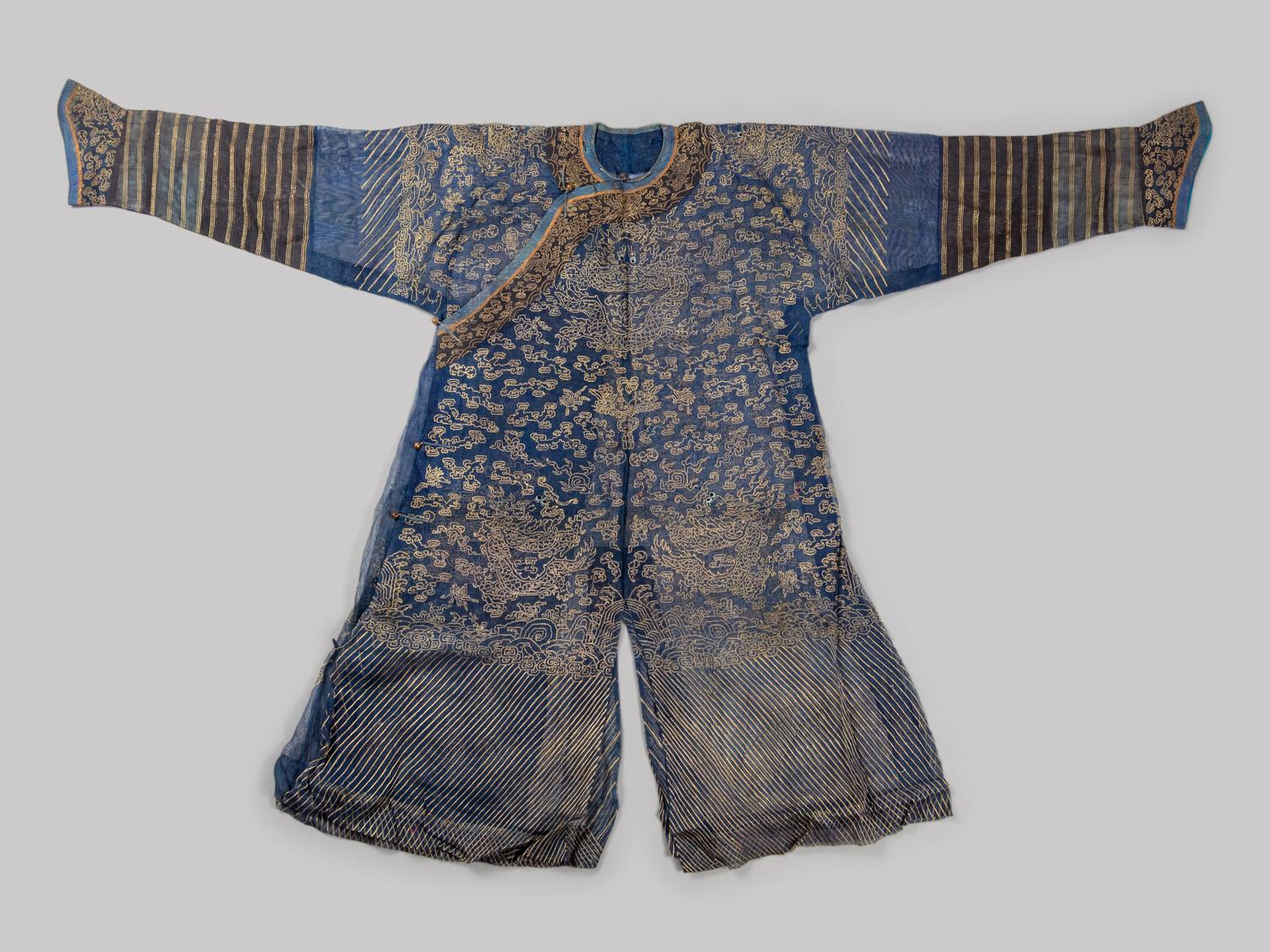 Two Chinese Silk Gauze Summer Robes