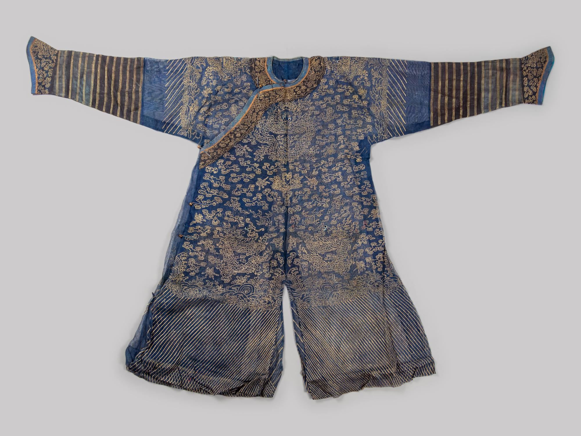 Two Chinese Silk Gauze Summer Robes