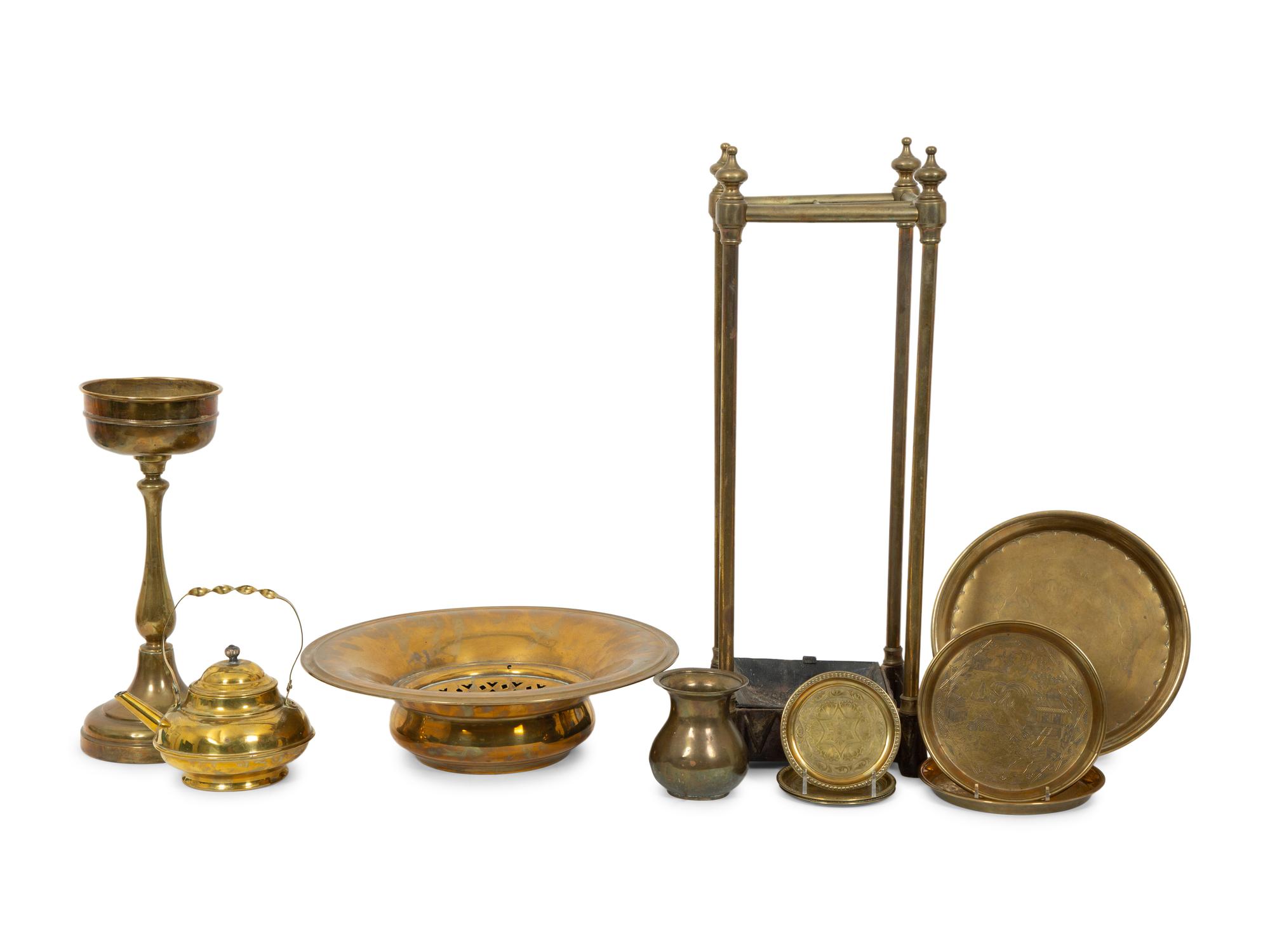 A Group of Miscellaneous Brass Articles