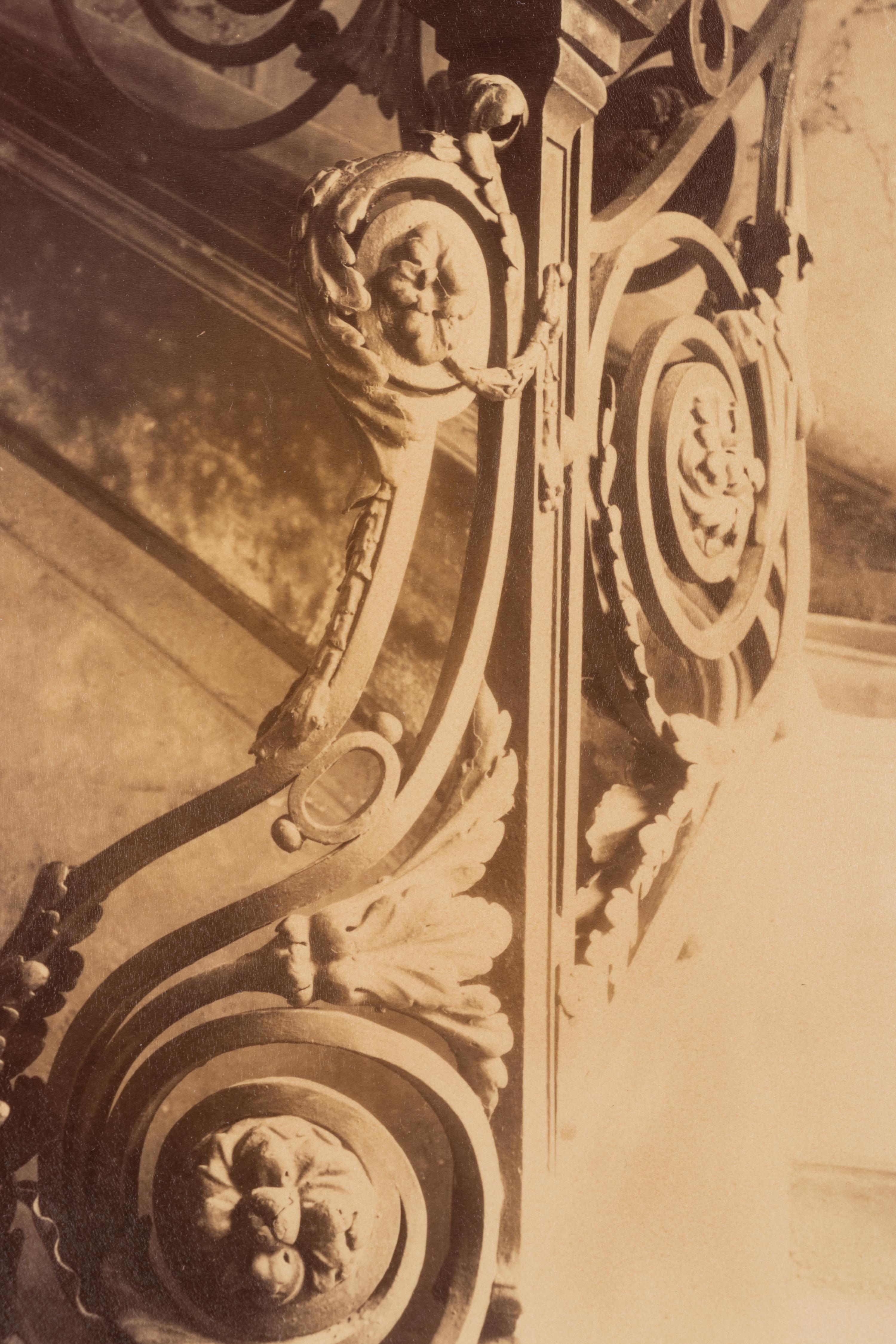A group of four photographs ( Hôtel de Sully Charost, rue du Cherche-Midi 11 , 1904-1905; Hôtel de Fleury, rue des Saints-Pères 28 , 1905; 7 rue de l'Estrapade , 1905; Grille du chœr, èglise Saint Roch , 1912)