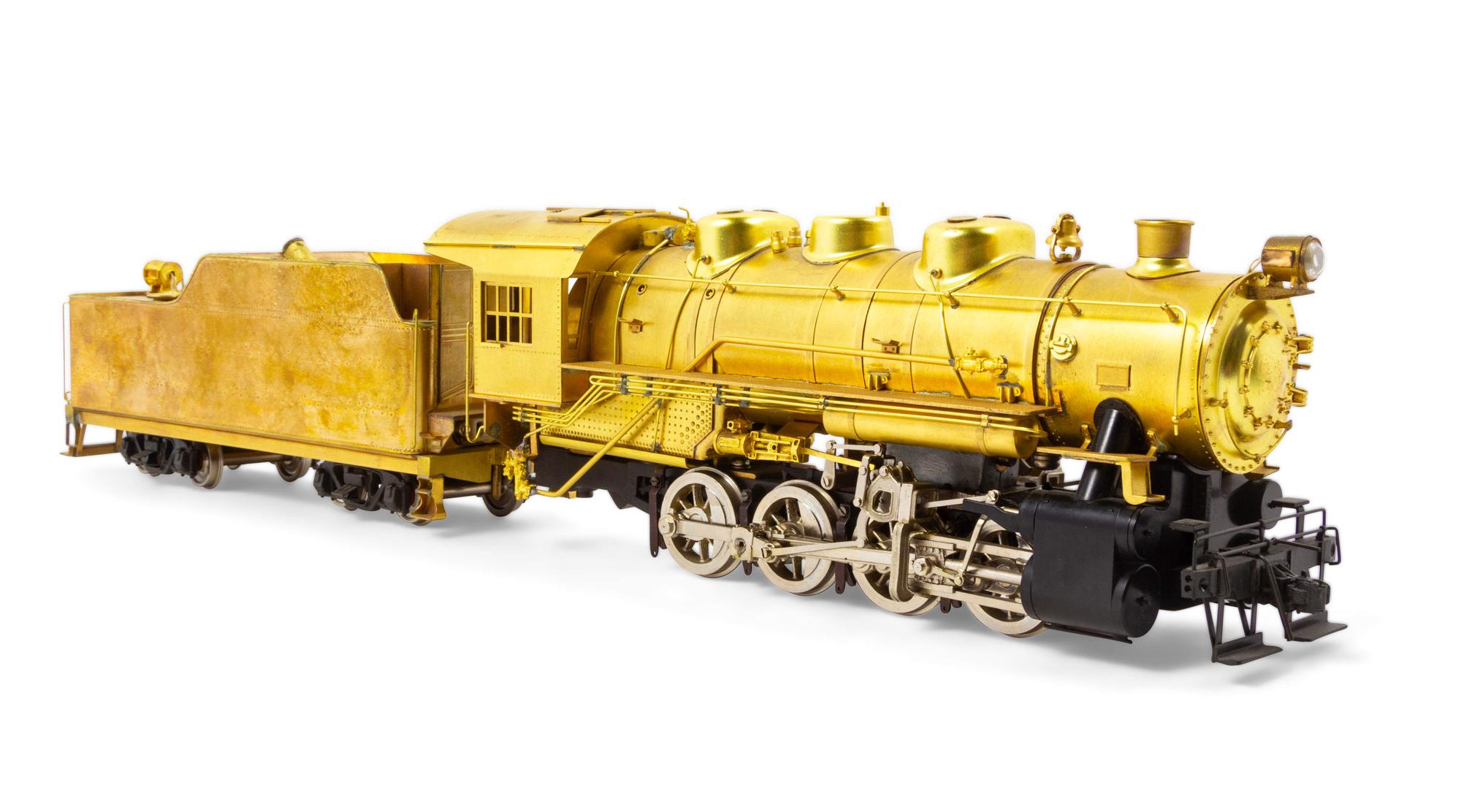 A KTM Brass O-Gauge 0-8-0 Locomotive and Tender