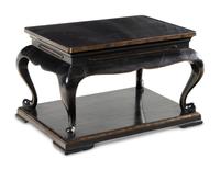 A Contemporary Ebonized and Parcel-Gilt Low Table