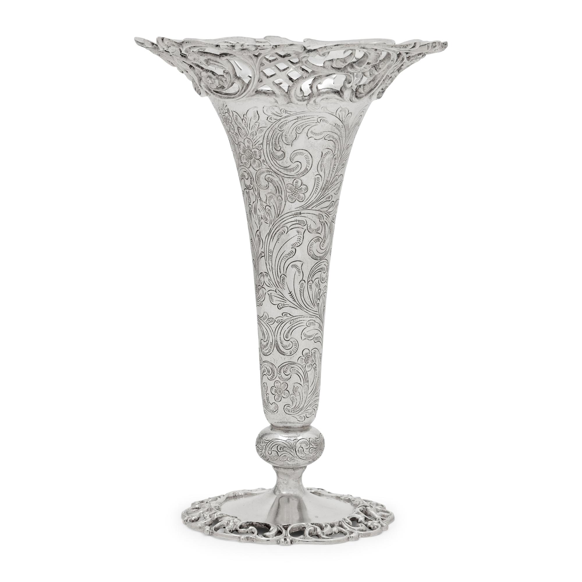An American Silver Vase