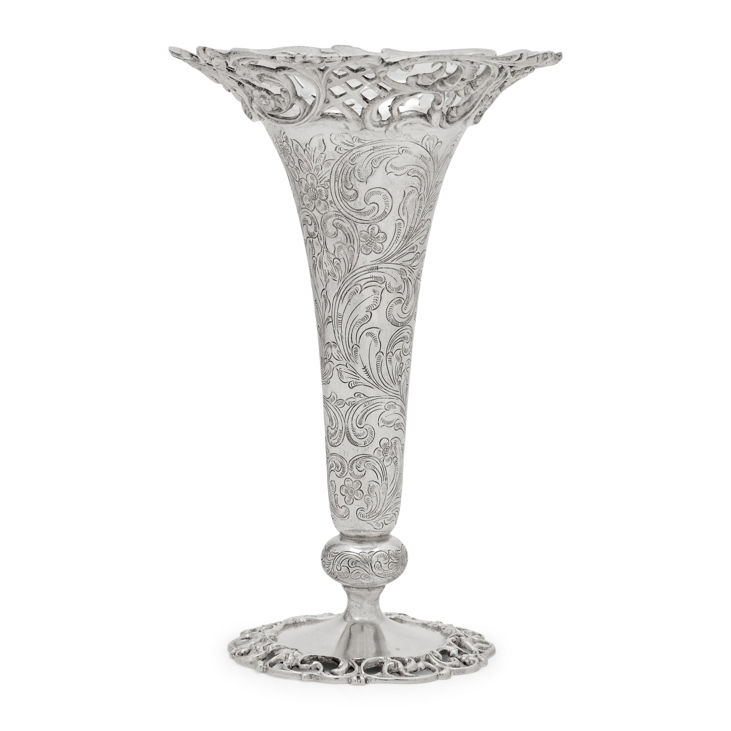 An American Silver Vase