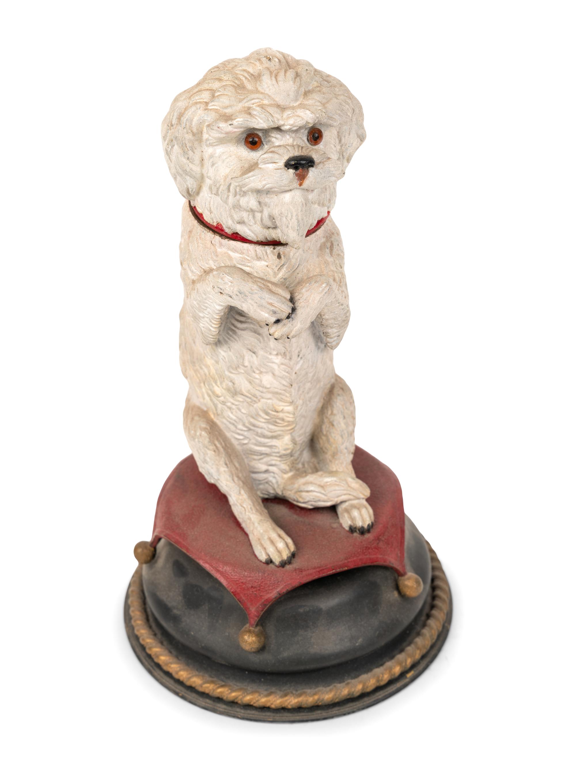 A Collection of Four Dog-Themed Inkwells
