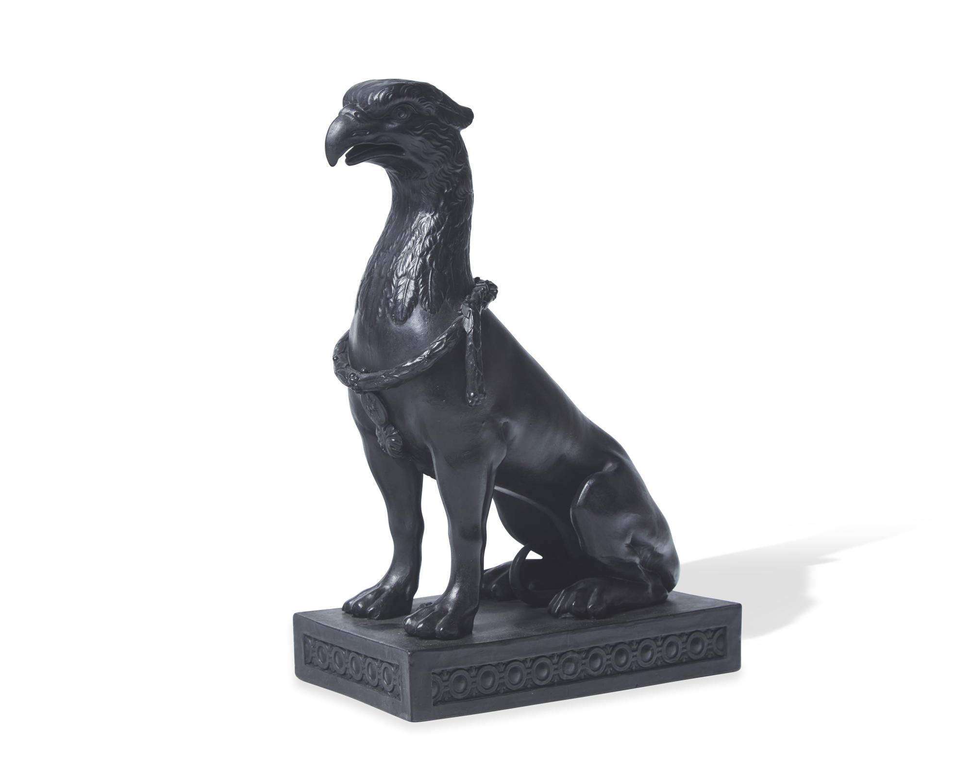 A Wedgwood Black Basalt Gryphon