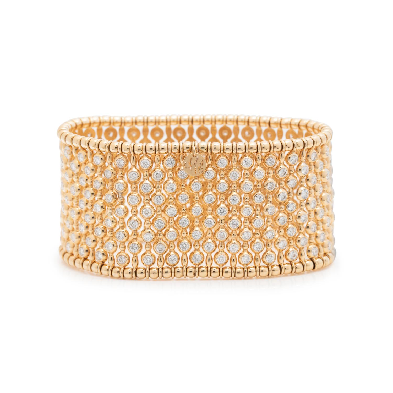 YELLOW GOLD AND DIAMOND BRACELET