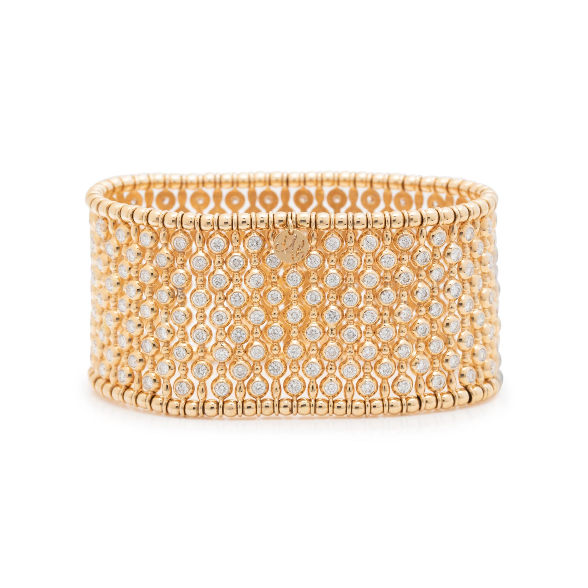 YELLOW GOLD AND DIAMOND BRACELET