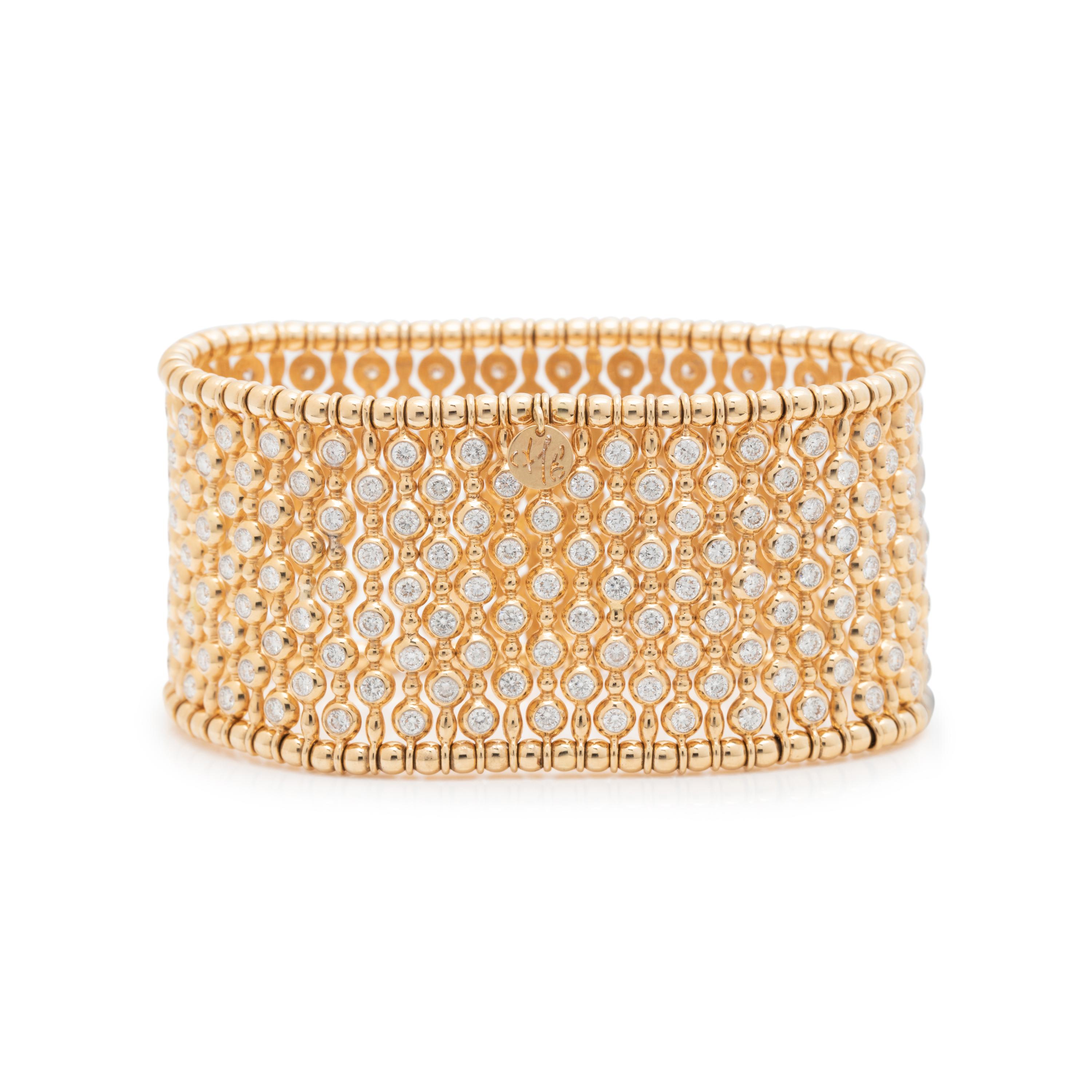 YELLOW GOLD AND DIAMOND BRACELET