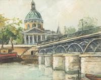 Eighteen Parisian Street Scene Paintings
