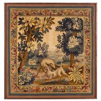 A Framed Continental Tapestry Panel