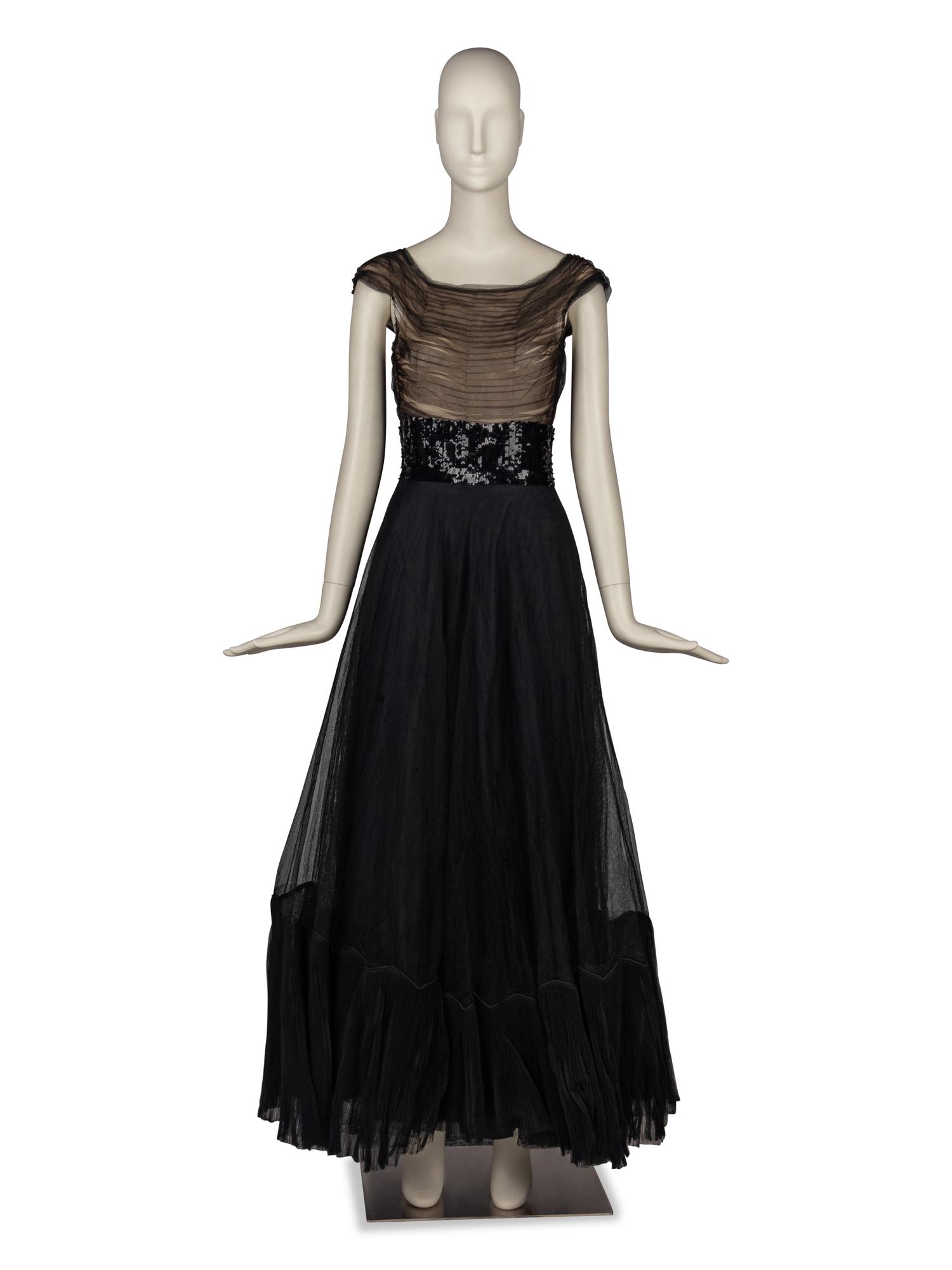 Sophie Gimbel for Salon Moderne Black Dress, 1946