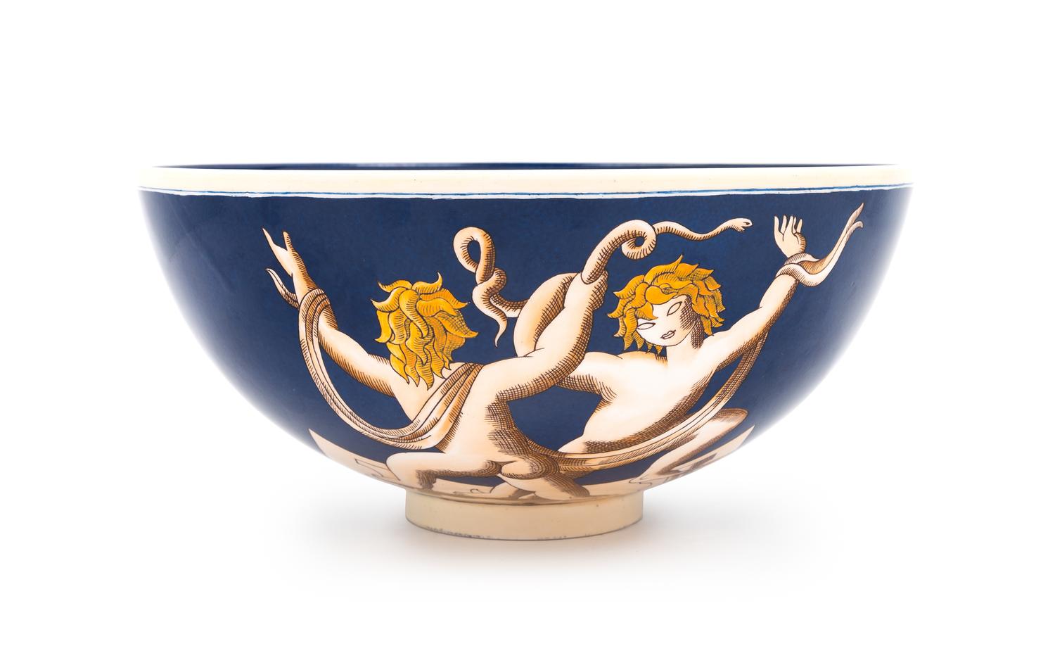 Gio Ponti (Italian, 1891-1979), Richard Ginori, c.1925, I Putti con la Serpe bowl