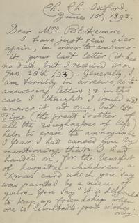 [Literature] Carroll, Lewis (Charles Lutwidge Dodgson). Autograph Letter, signed