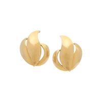 YELLOW GOLD EARCLIPS