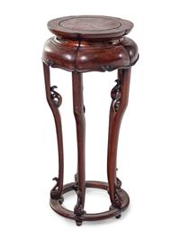 Two Chinese Hardwood Side Stands