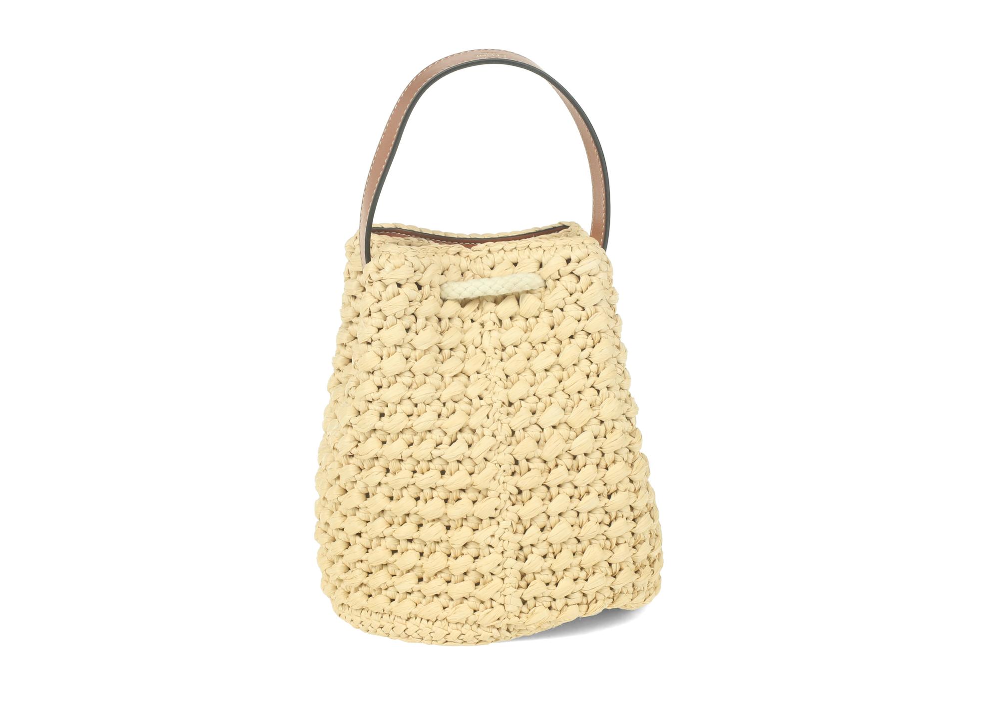 CELINE, RAFFIA BUCKET BAG