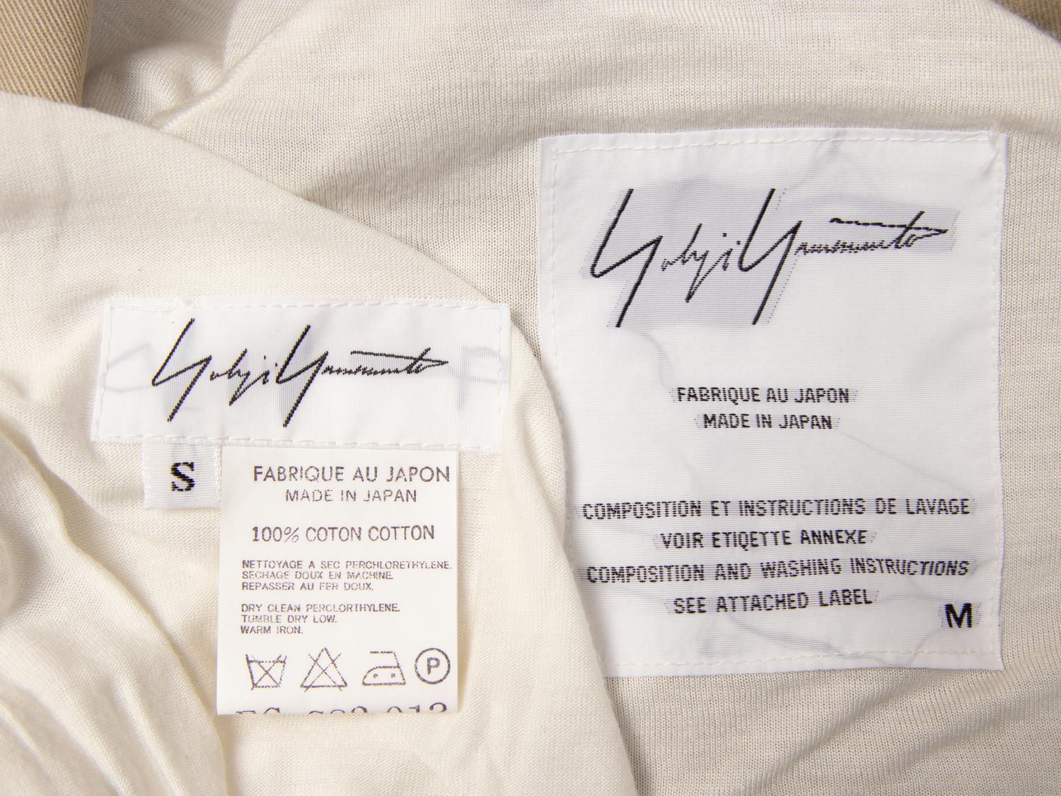 Yohji Yamamoto, Tan Twill Skirt Ensemble
